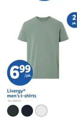 Lidl Livergy men's t-shirts offer