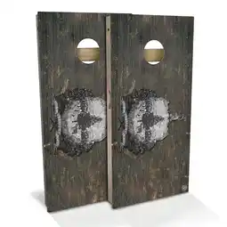 Walmart Skip's Garage Vermont Flag Rustic Outdoor Cornhole Board Set Include Carrying Case All-Weather 2x4 offer