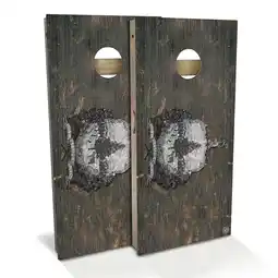 Walmart Skip's Garage Vermont Flag Rustic Outdoor Cornhole Board Set Include Carrying Case All-Weather 2x4 offer