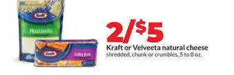 Hy-Vee Kraft or Velveeta natural cheese offer