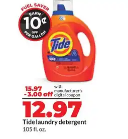 Hy-Vee Tide laundry detergent offer