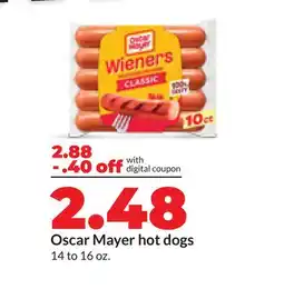 Hy-Vee Oscar Mayer hot dogs offer