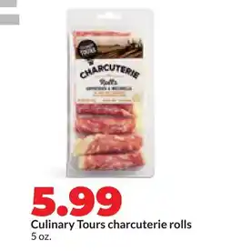 Hy-Vee Culinary Tours charcuterie rolls offer