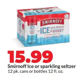 Hy-Vee Smirnoff Ice or sparkling seltzer offer