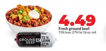 Hy-Vee Fresh ground beef offer