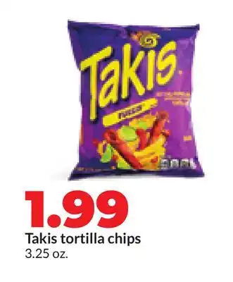 Hy-Vee Takis tortilla chips offer