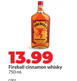 Hy-Vee Fireball cinnamon whisky offer