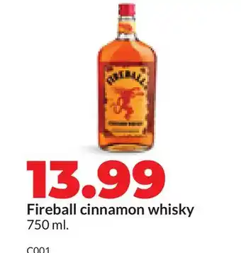 Hy-Vee Fireball cinnamon whisky offer