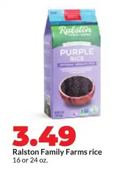 Hy-Vee Ralston Family Farms rice offer