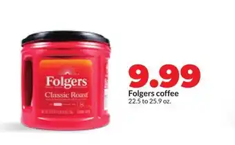 Hy-Vee Folgers coffee offer