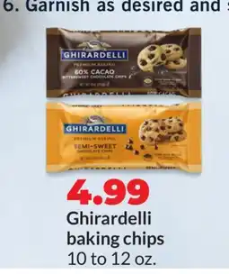 Hy-Vee Ghirardelli baking chips offer