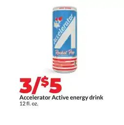 Hy-Vee Accelerator Active energy drink offer