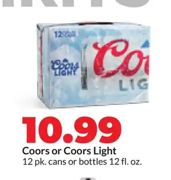 Hy-Vee Coors or Coors Light offer