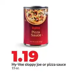 Hy-Vee Hy-Vee sloppy joe or pizza sauce offer