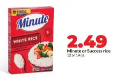 Hy-Vee Minute or Success rice offer