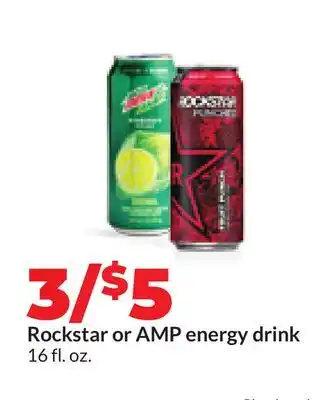 Hy-Vee Rockstar or AMP energy drink offer