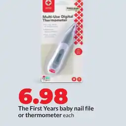 Hy-Vee The First Years baby nail file or thermometer offer