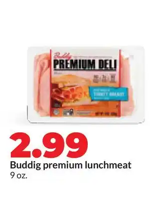 Hy-Vee Buddig premium lunchmeat offer