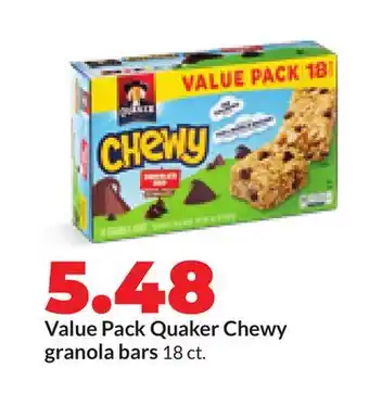 Hy-Vee Value Pack Quaker Chewy granola bars offer