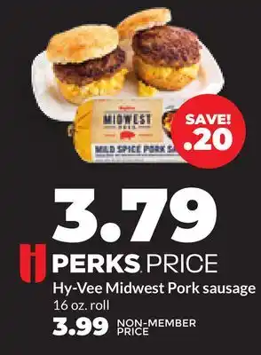 Hy-Vee Hy-Vee Midwest Pork sausage offer