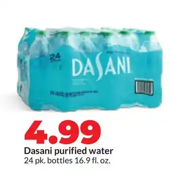 Hy-Vee Dasani purified water offer