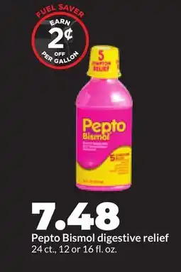 Hy-Vee Pepto Bismol digestive relief offer