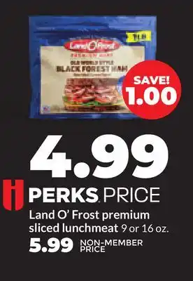 Hy-Vee Land O'Frost premium sliced lunchmeat offer