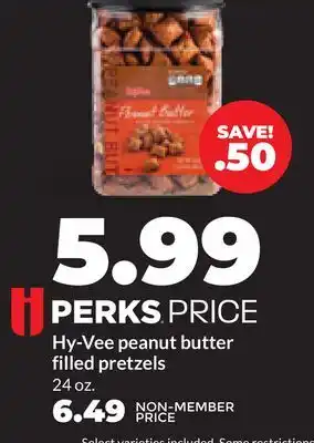 Hy-Vee Hy-Vee peanut butter filled pretzels offer