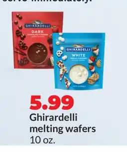 Hy-Vee Ghirardelli melting wafers offer