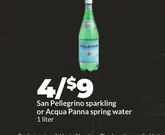 Hy-Vee San Pellegrino sparkling or Acqua Panna spring water offer