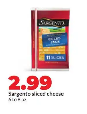 Hy-Vee Sargento sliced cheese offer