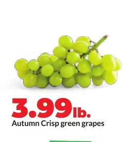 Hy-Vee Autumn Crisp green grapes offer