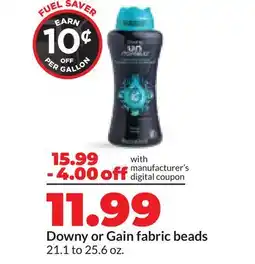 Hy-Vee Downy or Gain fabric beads offer