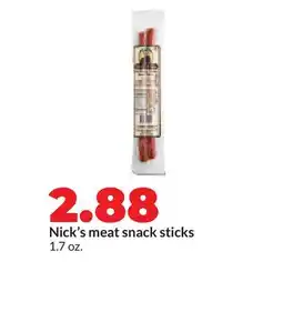 Hy-Vee Nick's meat snack sticks offer