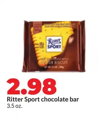 Hy-Vee Ritter Sport chocolate bar offer