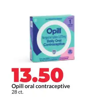 Hy-Vee Opill oral contraceptive offer