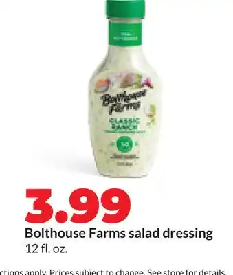 Hy-Vee Bolthouse Farms salad dressing offer