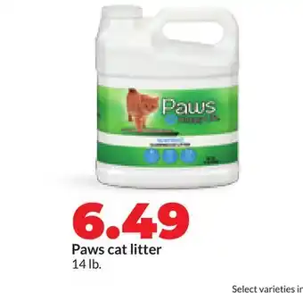 Hy-Vee Paws cat litter offer