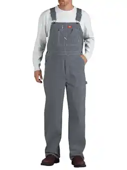 Walmart Dickies Men's and Big Men's Hickory Striped Bib Overalls offer