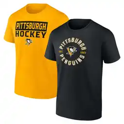 Walmart Men's Fanatics Pittsburgh Penguins Serve T-Shirt Combo Pack offer