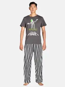 Walmart Beetlejuice Men’s Sleep Tee and Pants Pajama Set, 2-Piece, Sizes S-XL offer