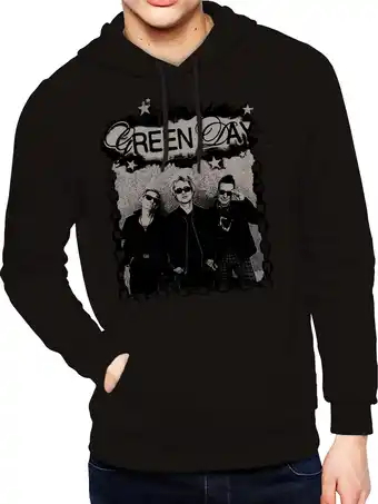 Walmart Green Day, Mens Graphic Pull Over Hoodie, Rock Star, Sizes S-3XL offer