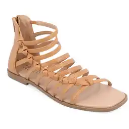 Walmart Journee Collection Womens Petrra Tru Comfort Foam Gladiator Back Zip Sandals offer