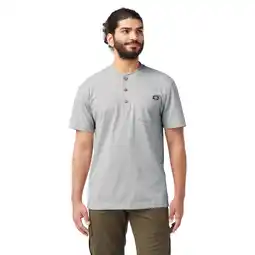 Walmart Dickies Men's and Big Men's Heavyweight Short Sleeve Henley T-Shirt offer