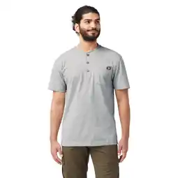 Walmart Dickies Men's and Big Men's Heavyweight Short Sleeve Henley T-Shirt offer