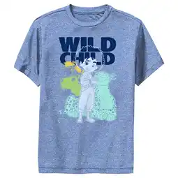 Walmart Boy's Encanto Antonio Wild Child Performance Graphic Tee Royal Blue Heather Large offer