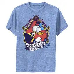 Walmart Boy's Mickey & Friends Sailor Donald Performance Graphic Tee Royal Blue Heather X Large offer