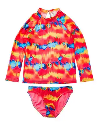 Walmart Peixoto girls Rash Guard Set, 16, Red offer