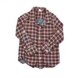 Walmart Pre-Owned Gap Boys Red Plaid Long Sleeve T-Shirt size: 3T (Good) offer