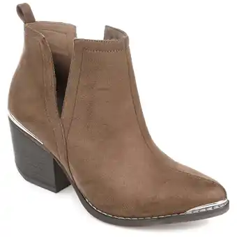 Walmart Journee Womens Issla Pull On Stacked Heel Booties offer